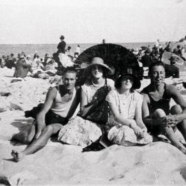 Lucy Laycock and Jessie McReady at Cronulla Beach, ca. 1920s