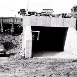 Construction work for duplicating the Como Railway Bridge, ca. 1970s