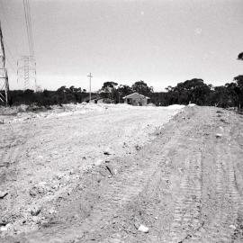 Road construction above Yates Road, Bangor, ca. 1970s