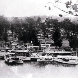 Paddle steamer Telephone at Parkesvale, ca. 1900s