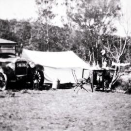 Camping at Jackaroo Point, Woronora River, 1926