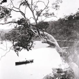 Rowing boat on the Georges River, ca. 1900s