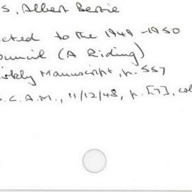 Maddams, Albert Bertie