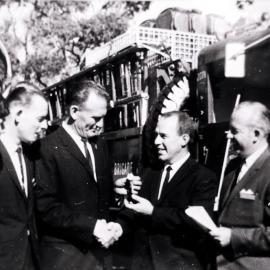 Handing over fire tender for Illawong