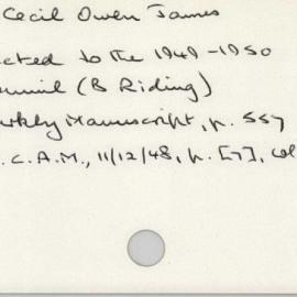 Monro, Cecil Owen James 1945 - 1965