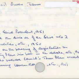 Monro, Cecil Owen James 1945 - 1965