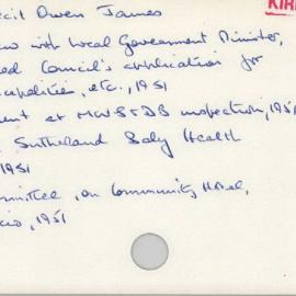 Monro, Cecil Owen James 1945 - 1965