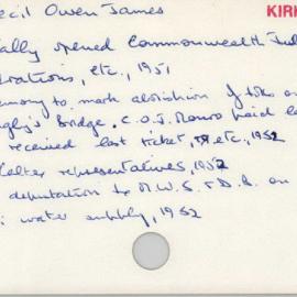 Monro, Cecil Owen James 1945 - 1965