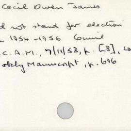 Monro, Cecil Owen James 1945 - 1965