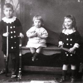 Edward, Norman and Ken Nicolson of Menai, ca. 1915