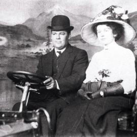 Herb Allen of Menai with his sister-in-law, Amy Bentley, 1908- 1910