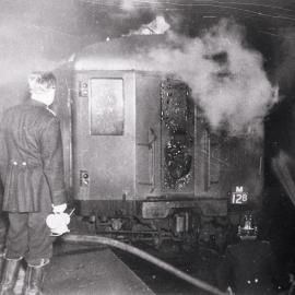Electric train fire, Cronulla