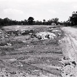 Alfords Point Road under construction, ca. 1960-1973 