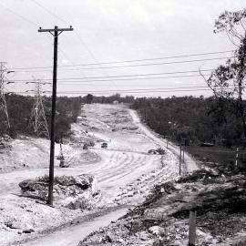 Alfords Point Road under construction, ca. 1960-1973 
