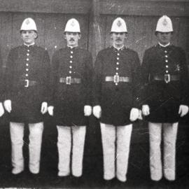 Group of policemen in uniform, ca. 1910s 
