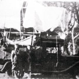 Snape Removalists' Chevrolet truck loaded with household furniture, 1929 
