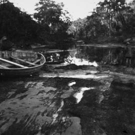 North West Arm, view of Saville's Creek at low tide, ca. 1927
