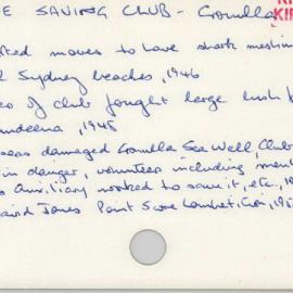 Surf Life-Saving Club - Cronulla 1945 - 1965