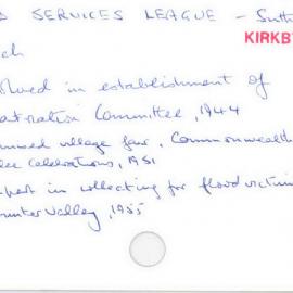 Returned Services League - Sutherland Sub - Branch
