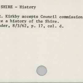 Sutherland Shire - History