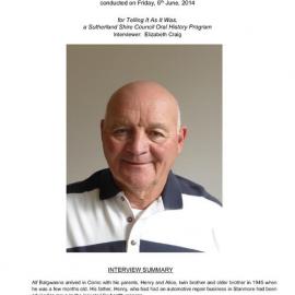 Alf Bargwanna Interview Profile