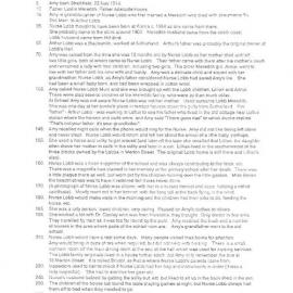 Amy Keats Interview Log Sheet