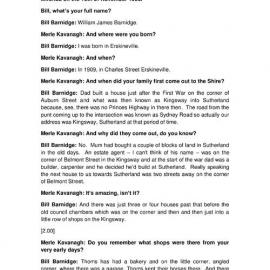 Bill Barnidge Interview Transcript