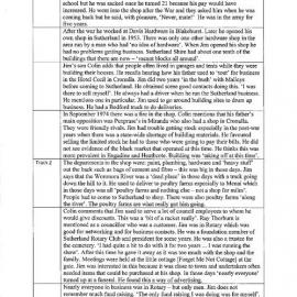 David Glendinning Interview Log Sheet