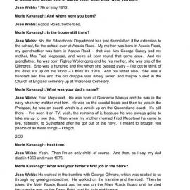 Jean Webb Interview Transcript