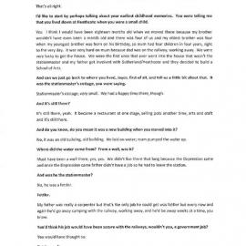 Joyce Vormister Interview Transcript