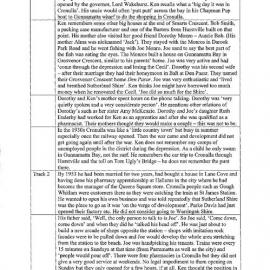 Ken Garling Interview Log Sheet