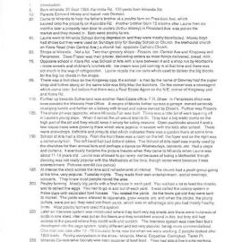 Laurie Moxey Interview Log Sheet