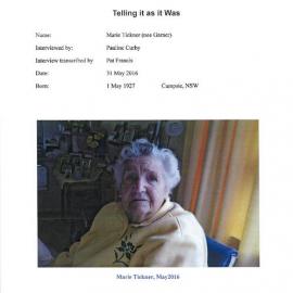 Marie Tickner Interview Profile