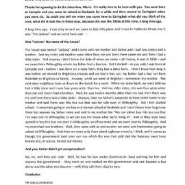 Marie Tickner Interview Transcript