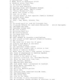 Marjory and John Crowley Interview Log Sheet
