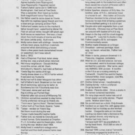 Molly Honeyman Interview Log Sheet