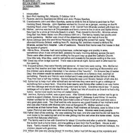 Sylvia Emmett Interview Log Sheet