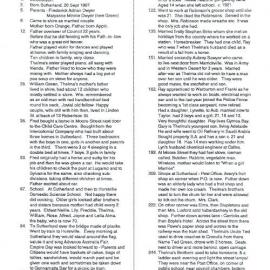 Thelma Sawyer Interview Log Sheet