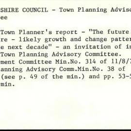 Sutherland Shire Council - Town Planning Advisory Committee