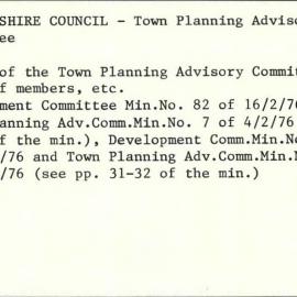 Sutherland Shire Council - Town Planning Advisory Committee