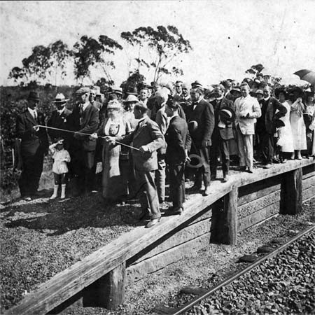 Engadine Railway Platform Opening