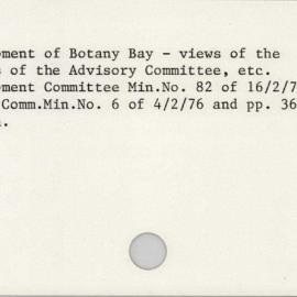 Botany Bay 1976 - 1990
