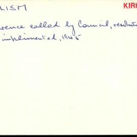 Vandalism 1945 - 1965