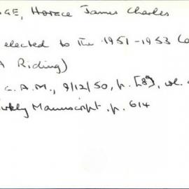 Cartledge, Horace James Charles