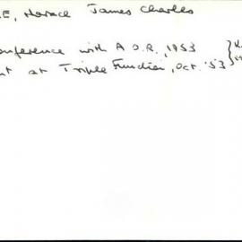 Cartledge, Horace James Charles