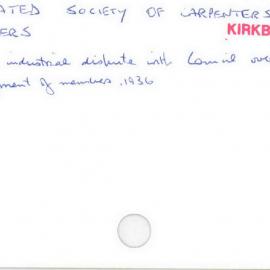 Amalgamated Society Of Carpenters And Joiners