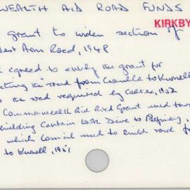 Commonwealth Aid Road Funds