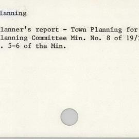 Menai - Planning
