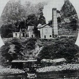 Helensburgh Coal Mine, view of the exterior ventilating building, ca. 1905