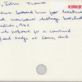 Sweeney, John Thomas